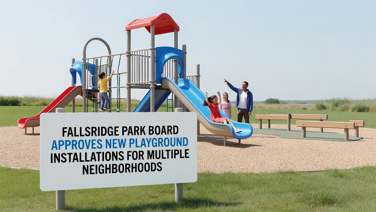 Fallsridge Park Board Approves New Playground Installations for Multiple Neighborhoods